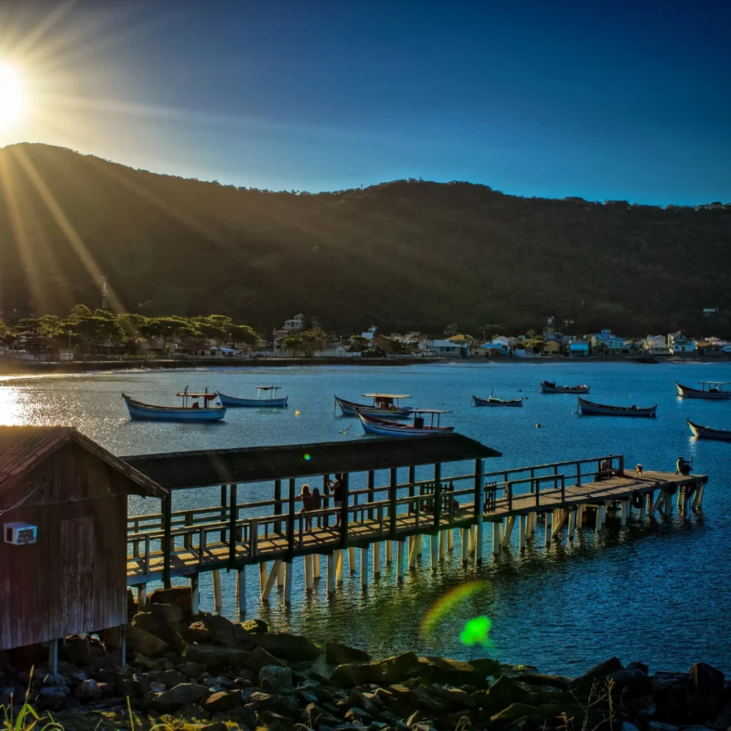 Praia da Armação em Florianópolis