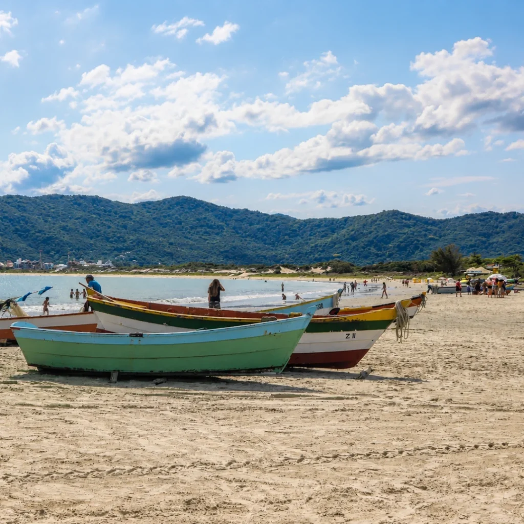 Praia do Pântano do Sul em Florianópolis