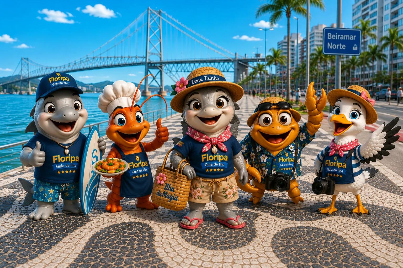 Rapaziada reunida na Beira-Mar