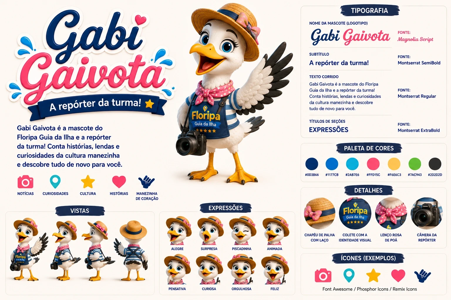 Características da Gabi Gaivota
