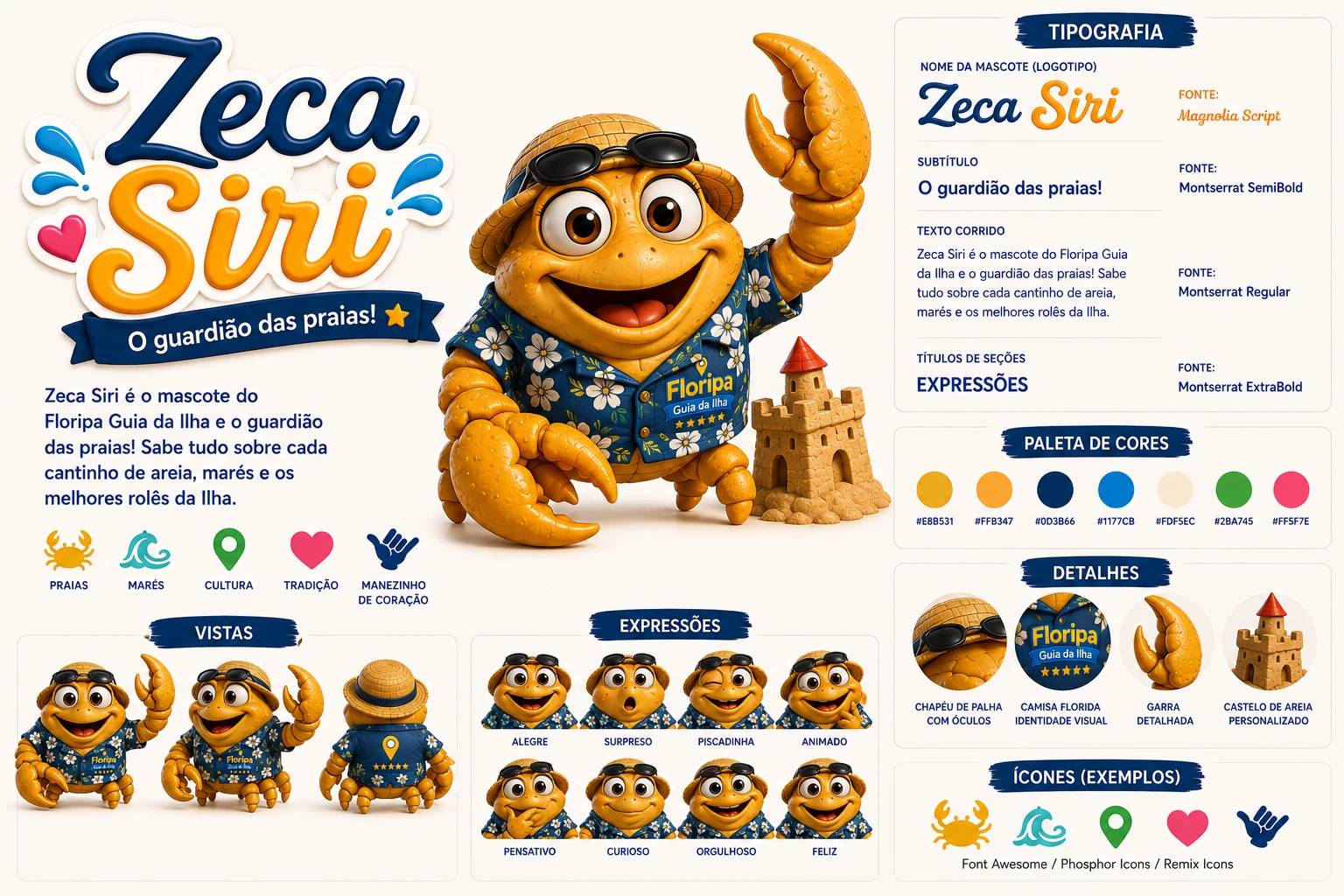 Características do Zeca Siri