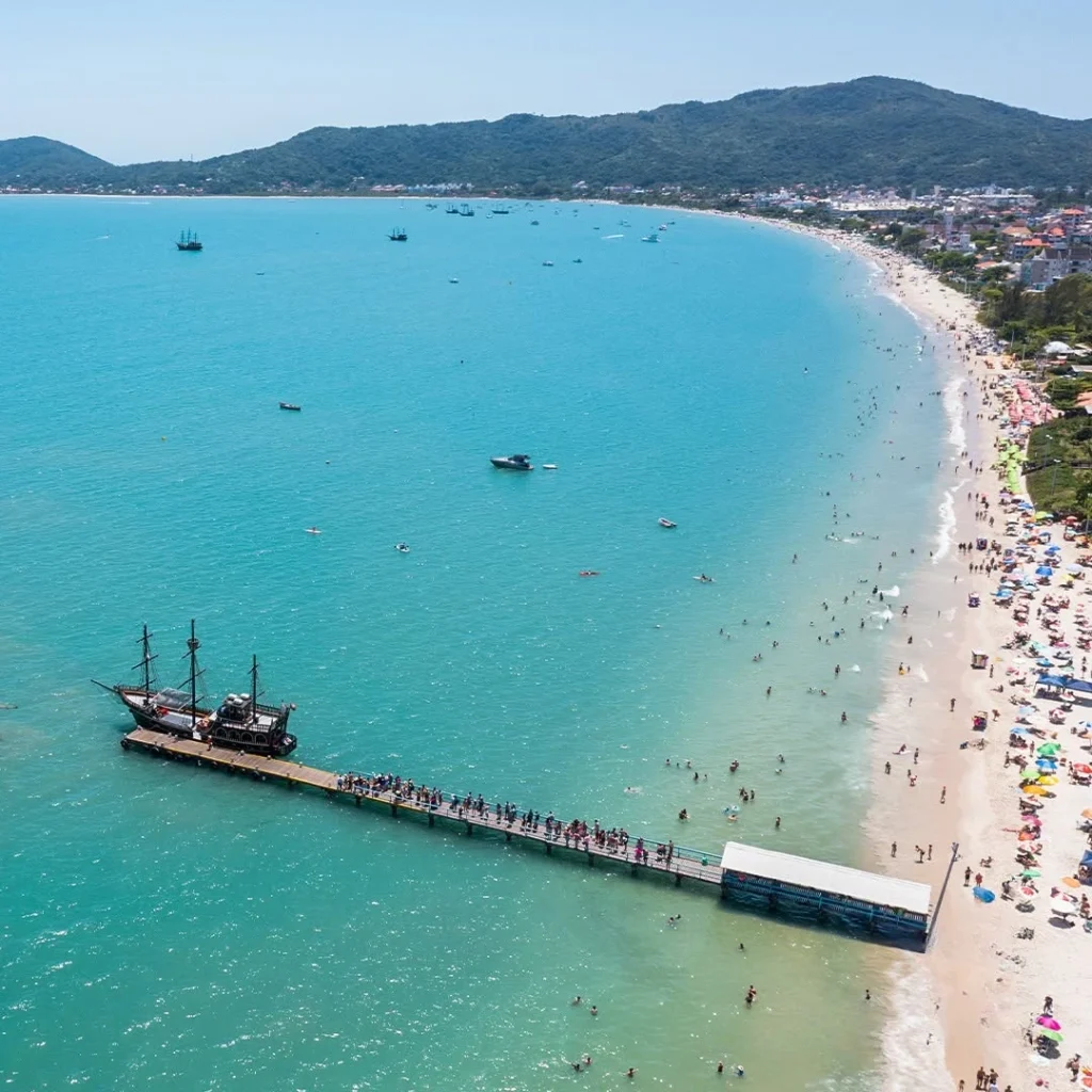 Praia de Canasvieiras Florianópolis