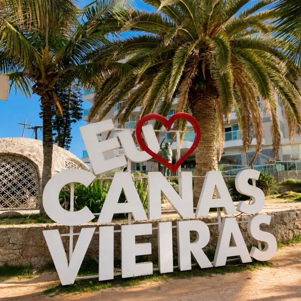 Praia de Canasvieiras em Florianópolis